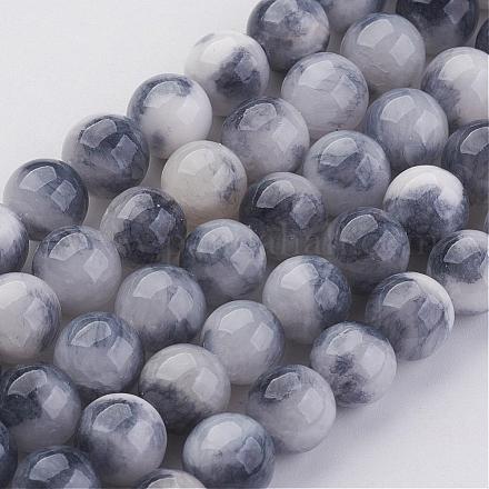 Chapelets de perles en jade persan naturel G-J356-10-8mm-1