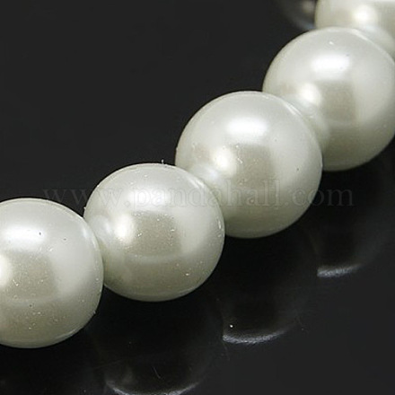 Abalorios de perla de vidrio X-HY-4D-B01-1