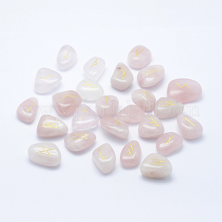 Natural Rose Quartz Beads G-P351-04-1
