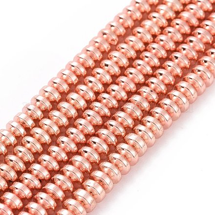 Chapelets de perles en hématite synthétique sans magnétiques G-L485-04B-RG-1