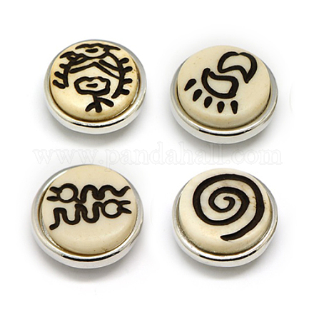 Alloy Resin Buttons SNAP-A034-P2-NR-1