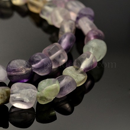 Natural Fluorite Beads Strands G-P070-37-1