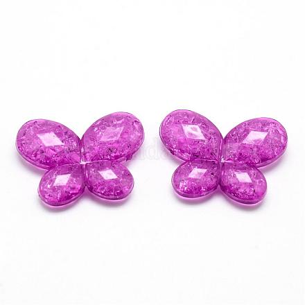 Transparent Crackle Acrylic Beads CACR-S007-02A-1