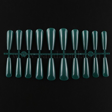 Однотонные пластиковые бесшовные накладные ногти MRMJ-R106-TBL033-1