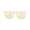 Translucent Resin Animal Decoden Cabochons, Bear, Antique White, 14.5x20x6mm