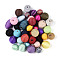 Handmade Waxed Cord Covered Beads, Mixed Color, 12~31mm, Hole: 1~2mm, 100pcs/bag