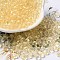 Transparent Acrylic Beads, Top Drilled, Round Suzumaru Beads, Beige, 5.5x5x4mm, Hole: 1.2mm, about 833pcs/50g