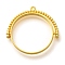 Alloy Open Back Bezel Pendants, For DIY UV Resin, Epoxy Resin, Cadmium Free & Nickel Free & Lead Free, Flat Round, Golden, 32x32.5x3.5mm, Hole: 1.4mm
