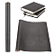 PU Imitation Leather Fabric, with Kraft Cardboard Mailing Tubes, Dark Slate Gray, 120x43x0.07cm