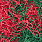 4 Sets 2 Colors Christmas Themed Paper Shredded Paper Filler, Mixed Color, 3x0.1mm, 50g/set, 2 sets/color
