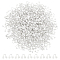 600Pcs Brass Wire Guardians, Silver, 5x6x2mm, Hole: 1.5mm