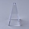 Plastic Candle Molds, for Candle Making Tools, Pyramid, Clear, 10.8x5.7x5.7cm