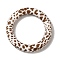 Silicone Beads, Ring, Camel, 65x10mm, Hole: 3mm