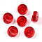 Resin Spacer Beads, Column, with Glitter Powder, It Is Suit for 12mm, Red, 12x7.9mm, Hole: 1.8mm