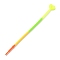 Heart Silicone Cable Ties, Tie Wraps, Reusable Zip Ties, Yellow, 210x19x7mm