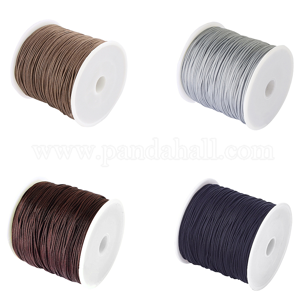 Wholesale UNICRAFTALE About 91m/roll 4 colors 0.8mm Nylon Thread