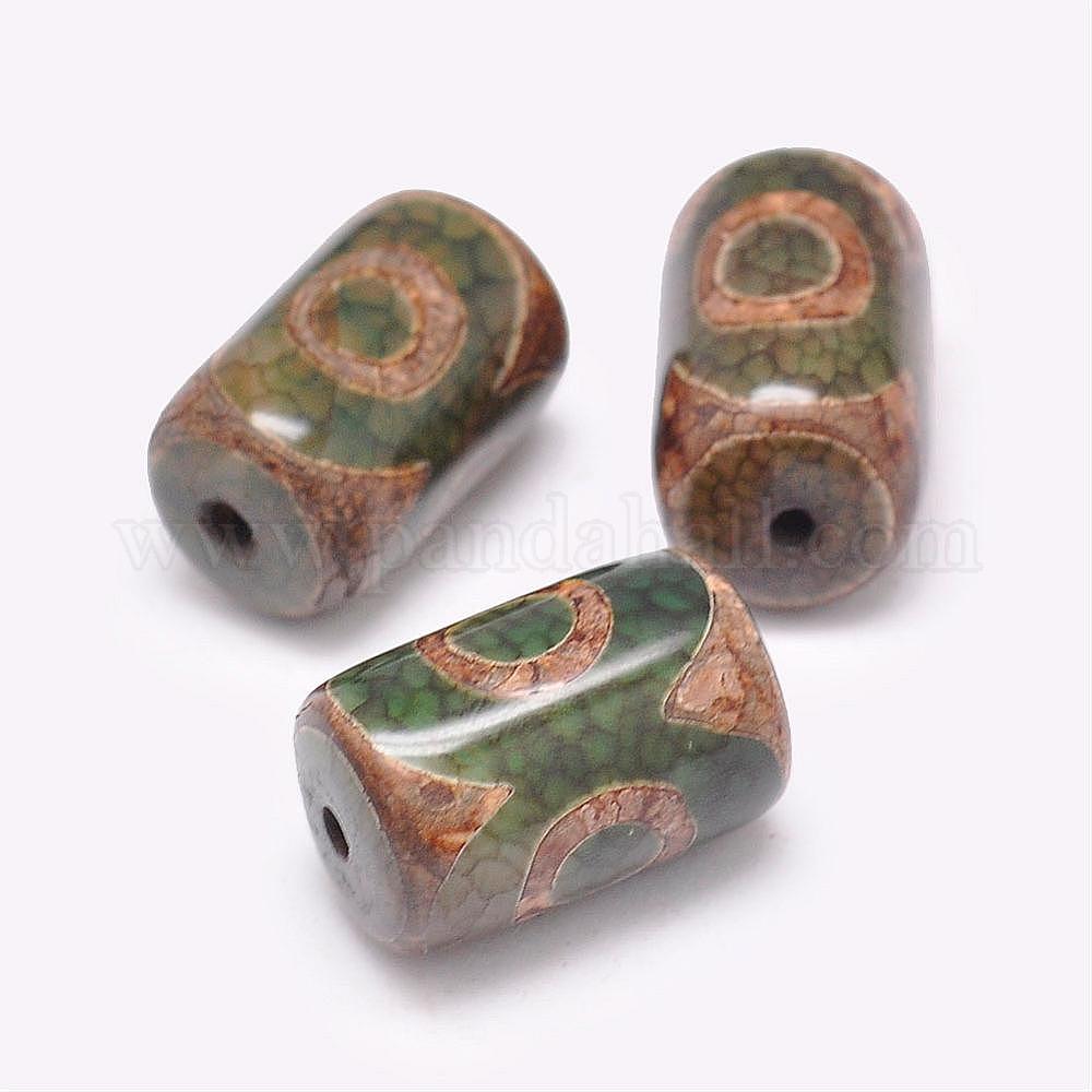 Wholesale Tibetan 3-Eye DZi Beads - Pandahall.com