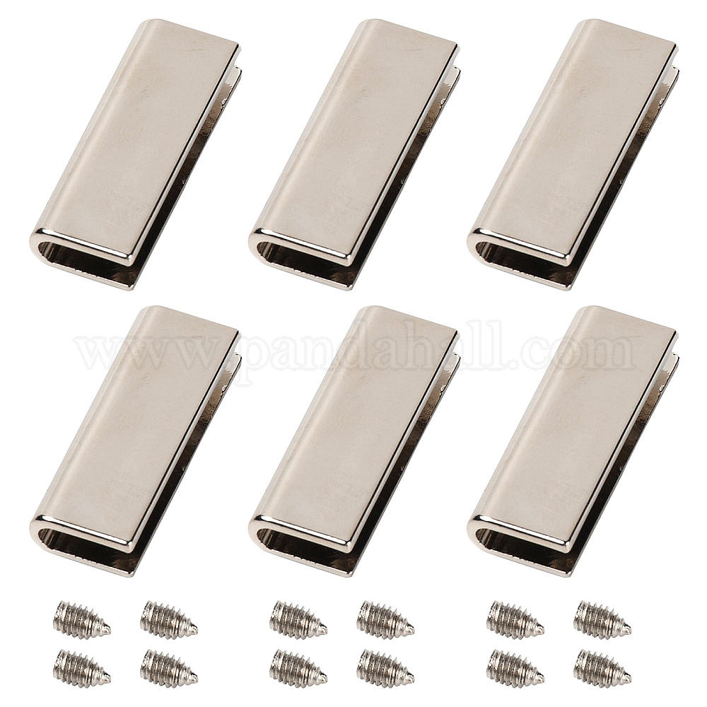 Wholesale 6 Sets Belt Tip with Screw Belt Buckle End Tip 1