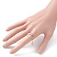 Infinity Heart Love Dangle Slider Finger Ring for Girl Women RJEW-TA00015-5