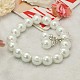Cadeau de valentines pour le verre de petite amie bijoux en perle boucles d'oreilles et bracelets fixe SJEW-JS00265-01-1