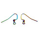 Placage ionique (ip) 304 crochets de boucle d'oreille français en acier inoxydable STAS-S119-013-3