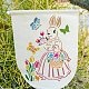 FINGERINSPIRE Easter Bunny Painting Stencil 8.3x11.7inch Reusable Rabbit Miss Easter Eggs Tulip Butterfly Chicks Drawing Template Easter Decoration Stencil for Painting on Wood Wall Fabric Furniture DIY-WH0396-652-4