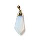 Opalite Pointed Pendants G-P474-02G-02-2