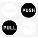 Globleland 14 juegos 2 colores pvc autoadhesivo push pull sign stickers STIC-GL0001-07-1