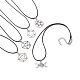 Colliers à pendentifs en alliage pentagramme de sorcière NJEW-JN04543-1