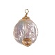 Ciondoli di perle keshi con perle barocche naturali X-PALLOY-JF00393-1