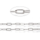 304 Stainless Steel Paperclip Chains CHS-M003-15P-3
