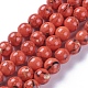 Fili di perle sintetiche turchesi e conchiglie montate G-F623-01-8mm-1