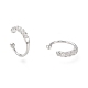 Brass Micro Pave Clear Cubic Zirconia Cuff Earrings Sets EJEW-I249-19P-3