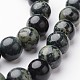 Chapelets de perles rondes en jaspe kambaba naturel, 8mm, Trou: 1mm, Environ 47~48 pcs/chapelet, 15 pouce