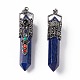 Gros pendentifs teints en lapis-lazuli naturel G-H281-02E-2
