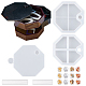 Olycraft diy geschichtete rotierende Aufbewahrungsbox Silikonform-Kits DIY-OC0002-67-1