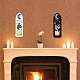 Wandmontierter Kerzenhalter aus Holz im Boho-Stil AJEW-WH0379-002-7