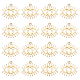 Sunnyclue 1 boîte de 50 breloques mauvais œil en métal creux doré pour la fabrication de bijoux FIND-SC0003-66-1