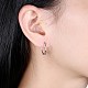 Thai Sterling Silver Hoop Earrings EJEW-BB32672-2