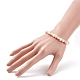 Natural Pearl Beaded Slider Bracelet for Women BJEW-JB08330-02-3