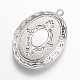 Подвески латуни медальон X-KK-N0116-054P-2