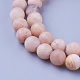 Chapelets de perles de sunstone naturelle naturelles G-G785-01C-3