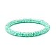 Pierre de lave naturelle et ensemble de bracelets extensibles heishi en argile polymère faits à la main BJEW-JB07512-8
