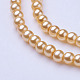 Glass Pearl Beads Strands X-HY-4D-B62-2