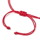 2Pcs 2 Color Heart with Word 2024 Acrylic Braided Bead Bracelets Set BJEW-JB09780-6