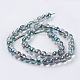 Chapelets de perles en verre électroplaqué GLAA-K025-HR-8mm-A01-2