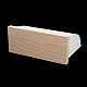 PUレザーで覆われた木材のネックレスディスプレイスタンド  カーブペンダントネックレスオーガナイザーホルダー  フローラルホワイト  20.9x9x15.5cm NDIS-A002-01A-5