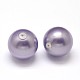 Half Drilled Round Shell Pearl Beads BSHE-M002-16mm-01-1