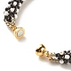 Bracelet en perles de verre au crochet BJEW-JB08083-8