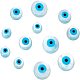 NBEADS 12 Pcs Shell Evil Eye Beads and Cabochons SSHEL-NB0001-26-1